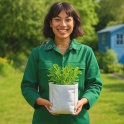 Heavy-Duty Plastic Grow Bag with Excellent Drainage. Brand Sandy