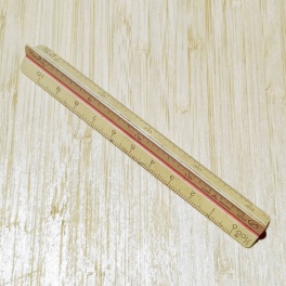 Original Mini Drafting Tool. Triangular Scale Ruler. SIGA Japan